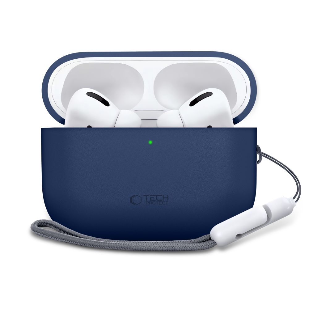 Dėklas Tech-Protect Silicone AirPods Pro 3, tamsiai mėlynas