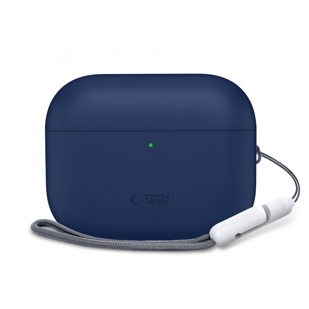 Dėklas Tech-Protect Silicone AirPods Pro 3, tamsiai mėlynas