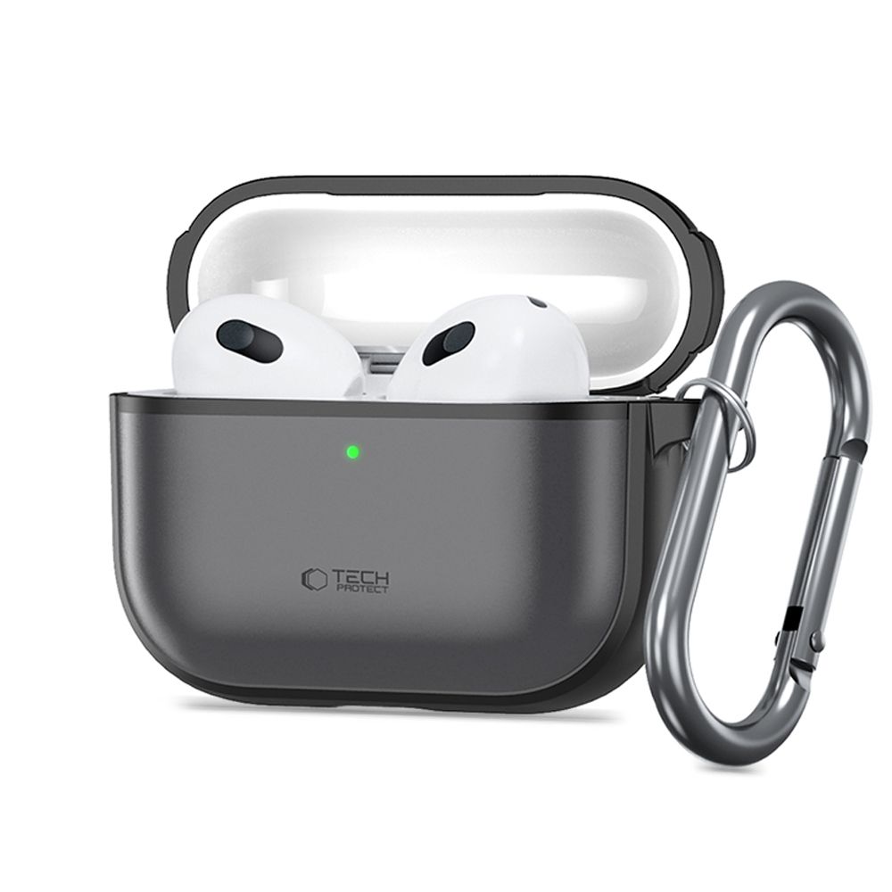 Dėklas Tech-Protect Magmat Apple AirPods Pro 3, matinis juodas