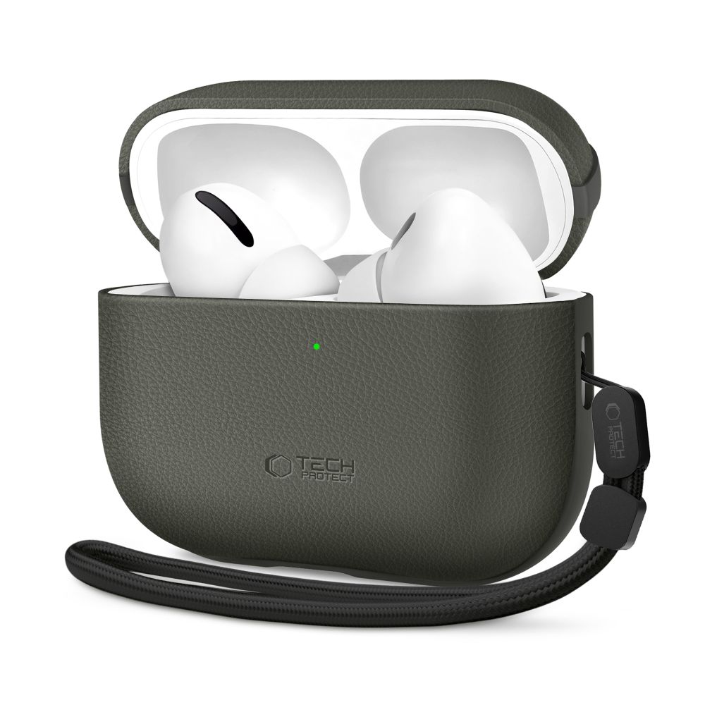 Dėklas Tech-Protect NaturalFit Apple AirPods Pro 3, alyvuogių žalias