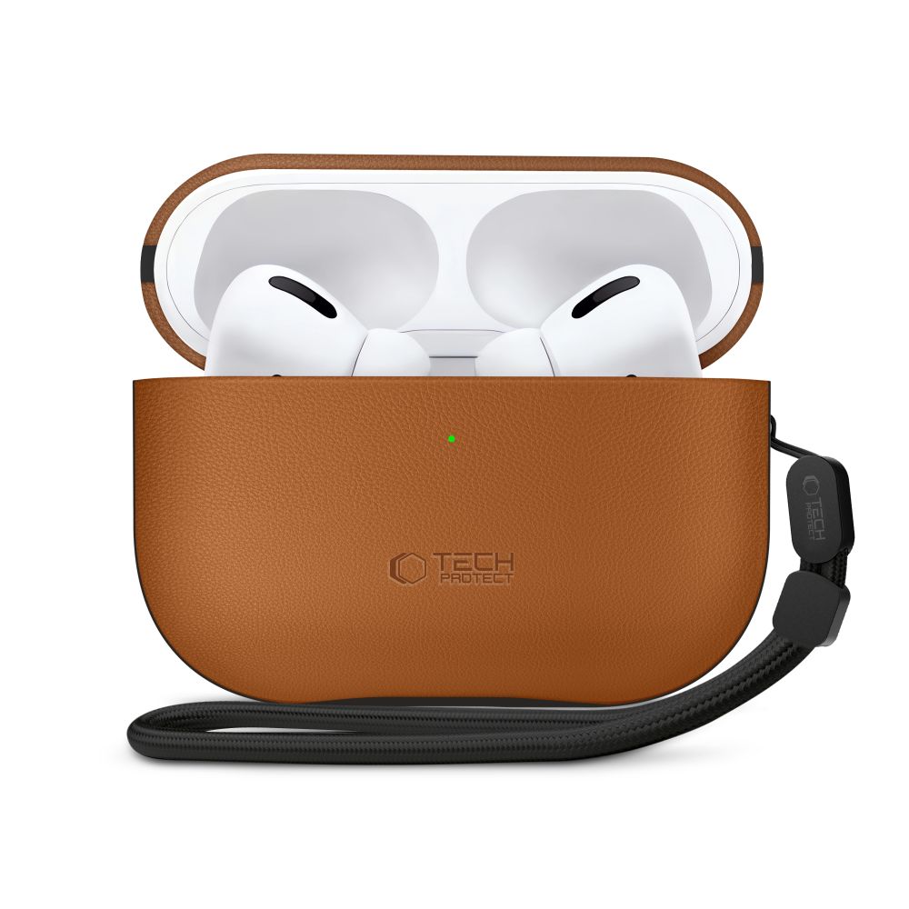 Dėklas Tech-Protect NaturalFit Apple AirPods Pro 3, rudas