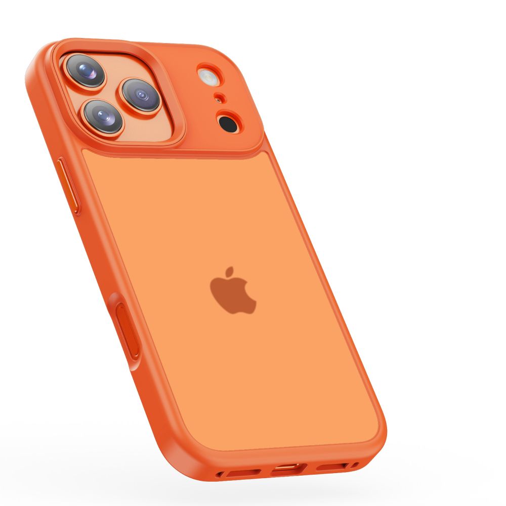 Dėklas Tech-Protect MagMat iPhone 17 Pro, matinis oranžinis
