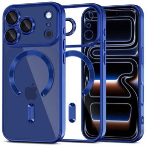 Dėklas Tech-Protect MagFlex MagSafe iPhone 17 Pro Max, blizgus tamsiai mėlynas