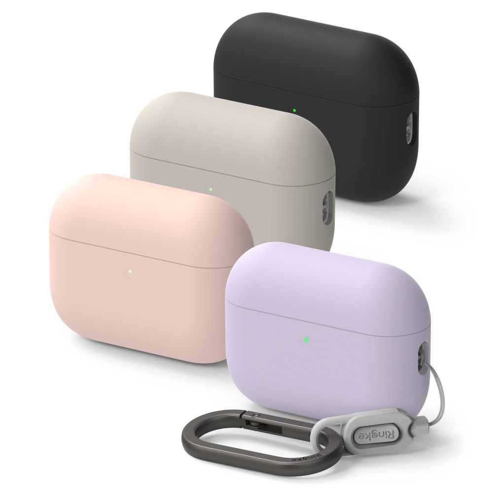 Dėklas Ringke Silicone Apple AirPods Pro 3, šviesiai violetinis