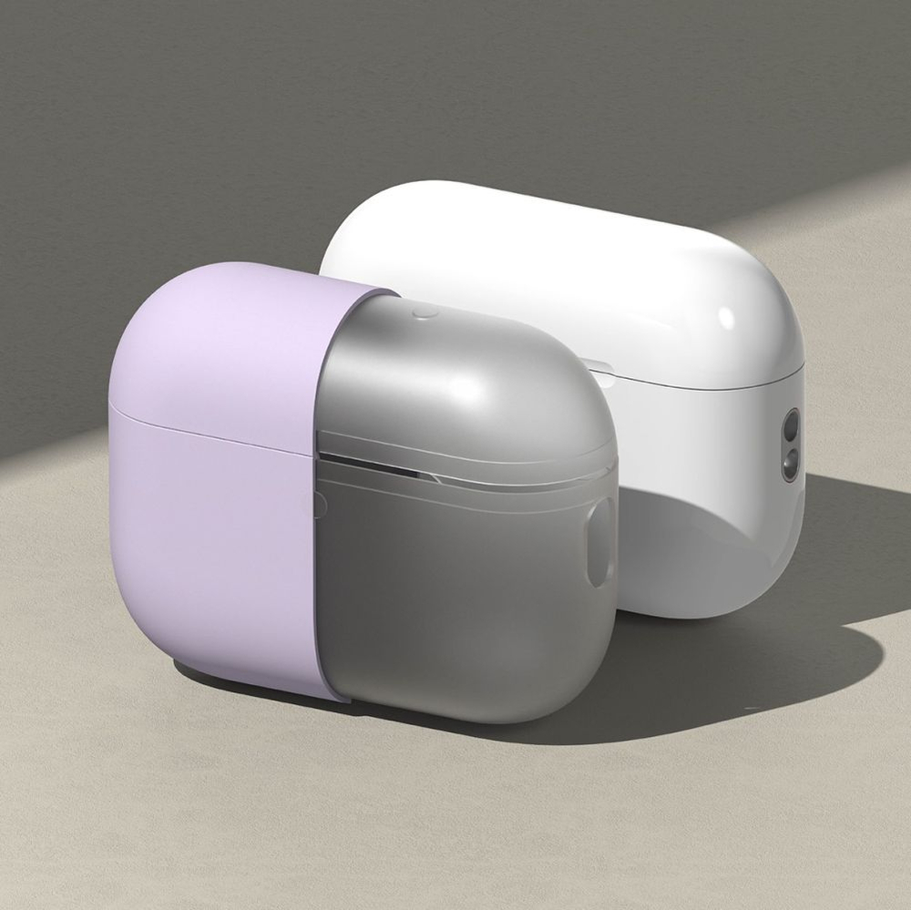 Dėklas Ringke Silicone Apple AirPods Pro 3, šviesiai violetinis
