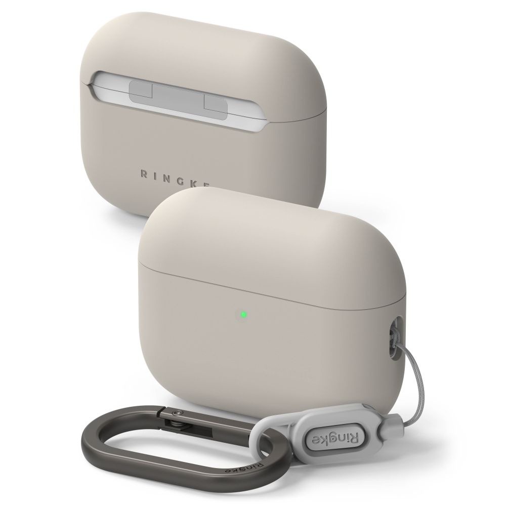 Dėklas Ringke Silicone Apple AirPods Pro 3, akmens spalvos