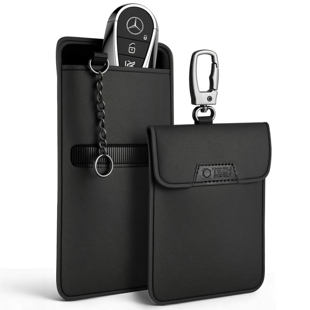 Dėklas raktams su RFID signalo blokavimu Tech-Protect KLR400, juodas