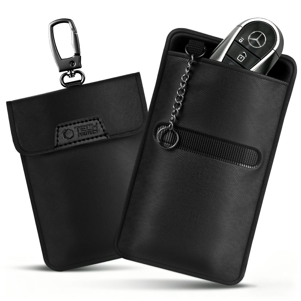 Dėklas raktams su RFID signalo blokavimu Tech-Protect KLR400, juodas