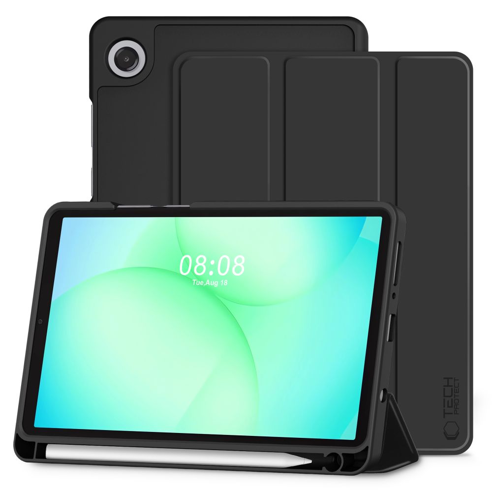 Dėklas Tech-Protect SmartCase Pen Samsung Galaxy Tab A9 / A11 8.7, juodas