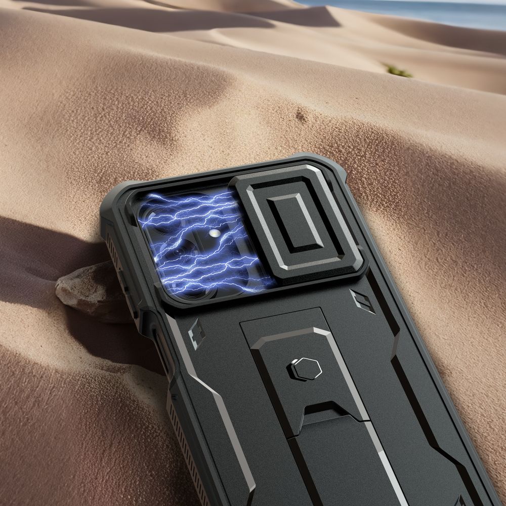 Dėklas Tech-Protect Kevlar Cam+ 2-Set Galaxy A17 4G / 5G, juodas