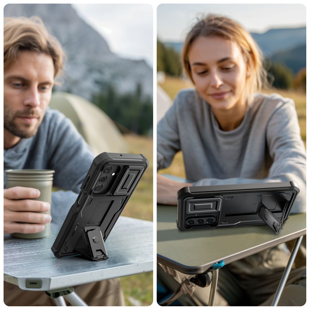 Dėklas Tech-Protect Kevlar Cam+ 2-Set Galaxy A17 4G / 5G, juodas