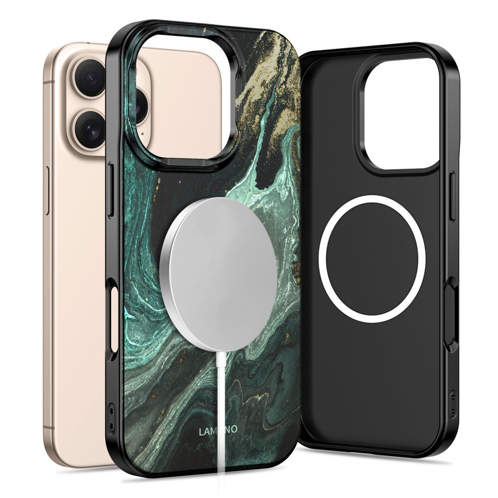 Dėklas Tech-Protect Lamano MagSafe iPhone 16 Pro, žalias