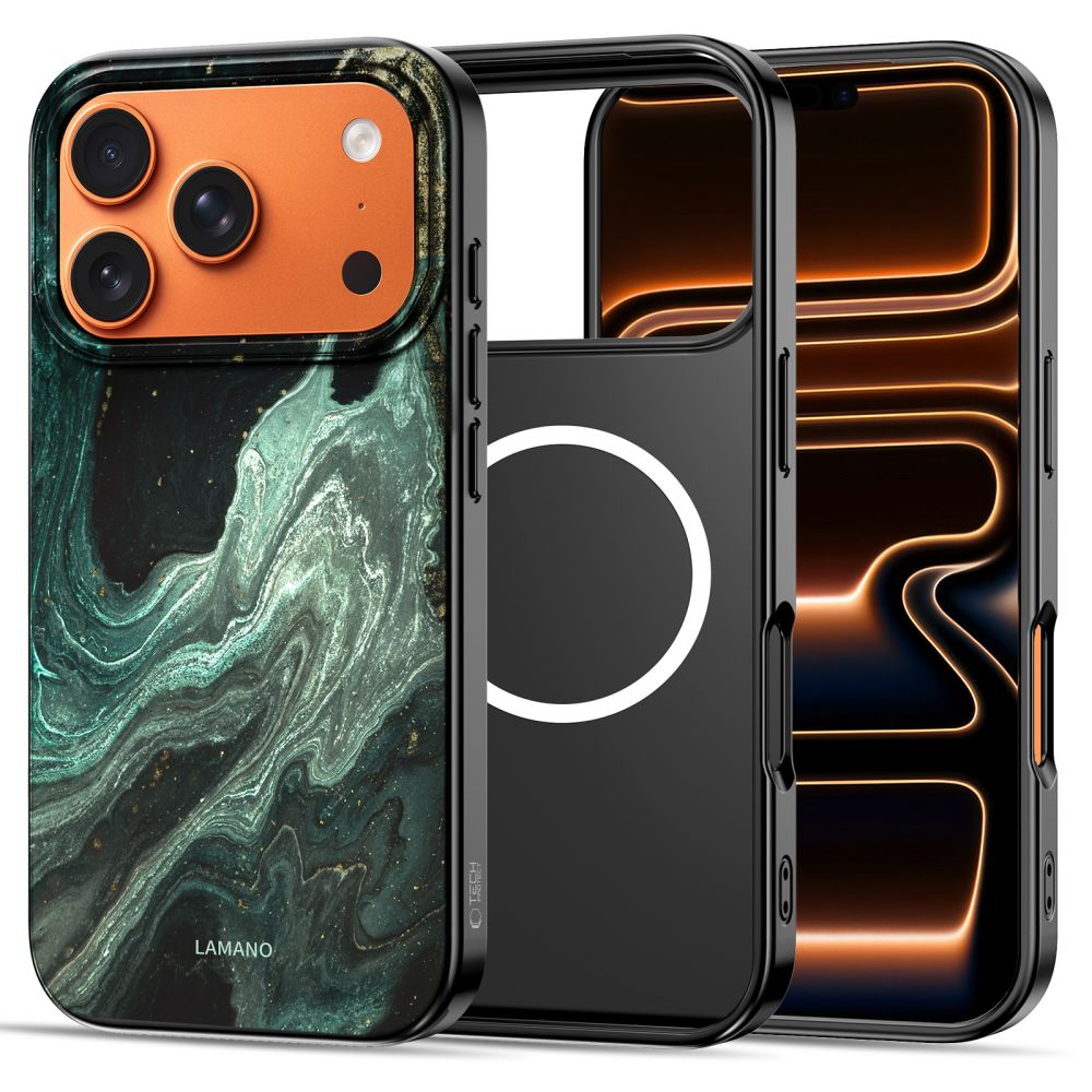 Dėklas Tech-Protect Lamano MagSafe iPhone 17 Pro Max, žalias