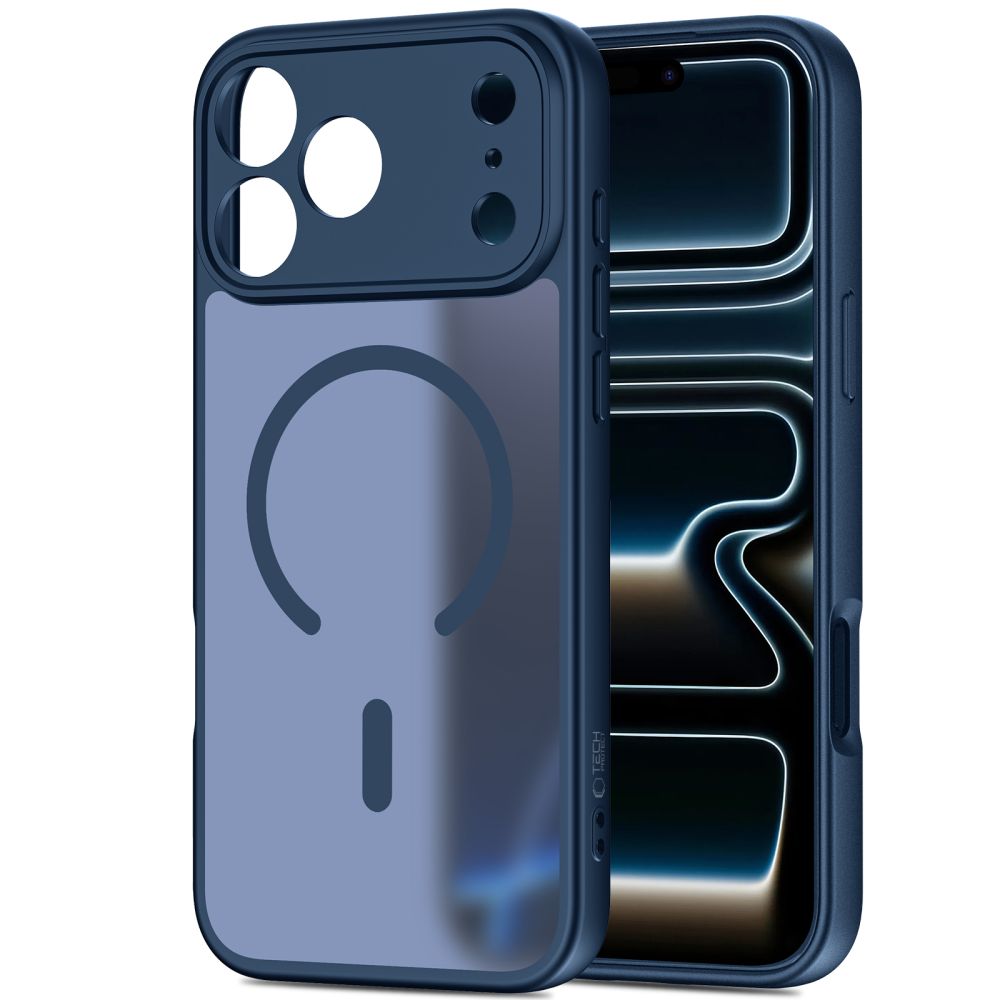 Dėklas Tech-Protect BasicMag MagSafe iPhone 17 Pro Max, matinis tamsiai mėlynas