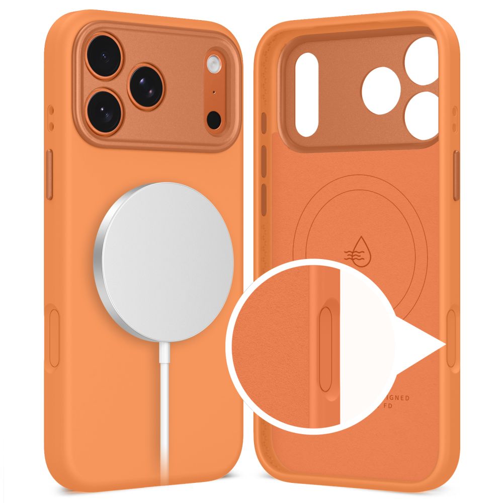 Dėklas Tech-Protect Uniq MagSafe iPhone 17 Pro, oranžinis
