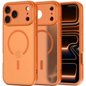 Dėklas Tech-Protect BasicMag MagSafe iPhone 17 Pro Max, matinis oranžinis