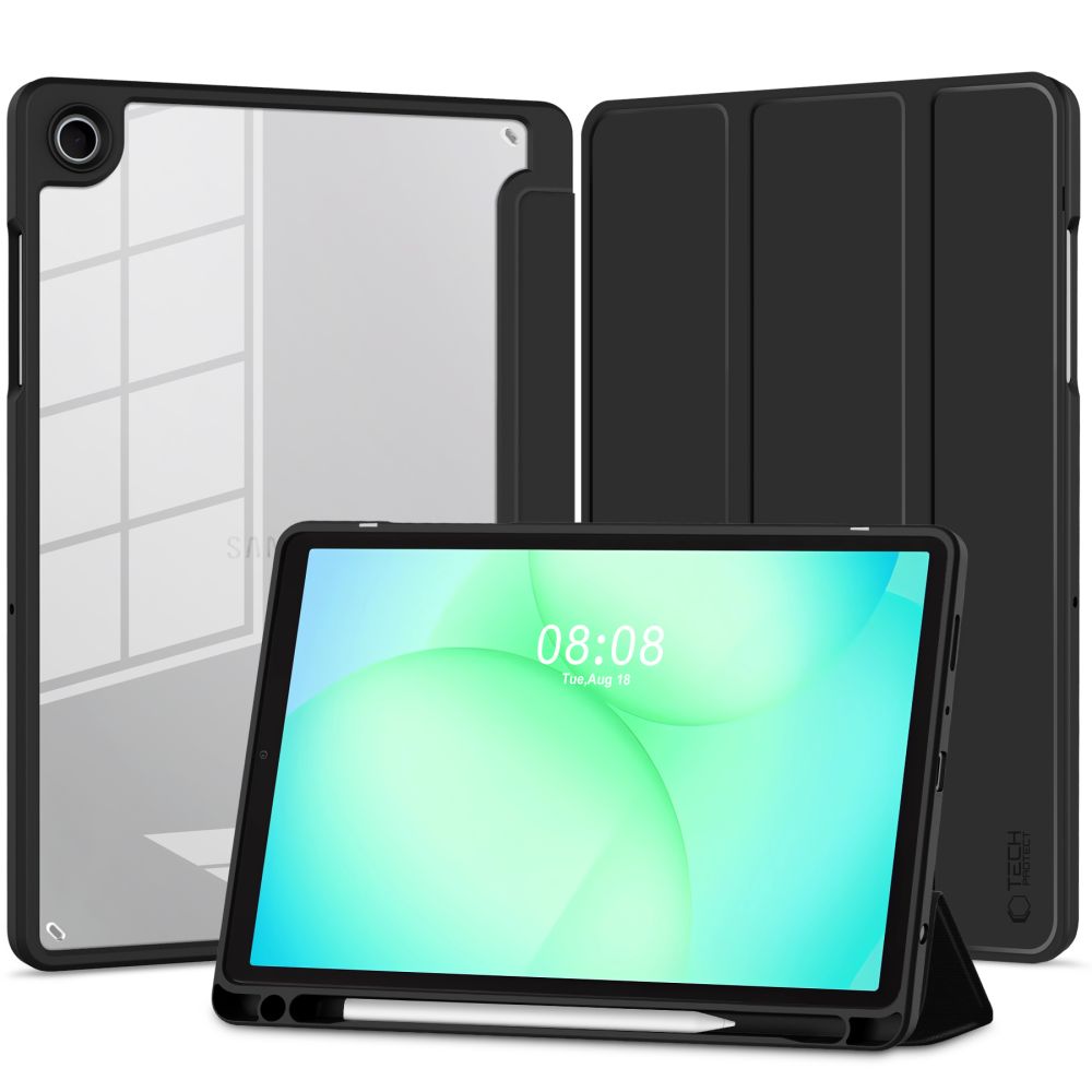 Dėklas Tech-Protect SC Pen Hybrid Galaxy Tab A9 / A11 8.7 X110 / X115 / X133 / X135, juodas