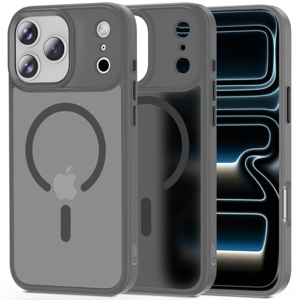 Dėklas Tech-Protect MagMat MagSafe iPhone 17 Pro Max, matinis pilkas