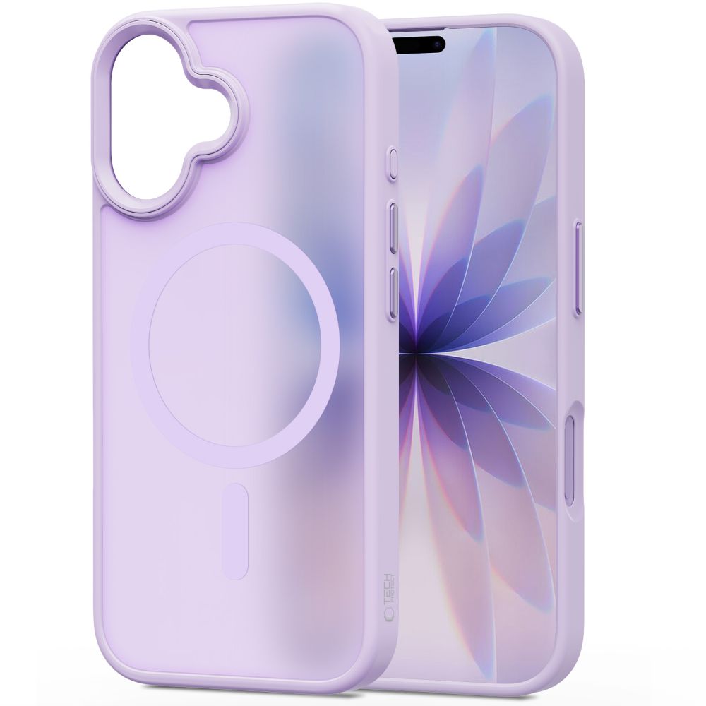 Dėklas Tech-Protect MagMat MagSafe iPhone 17, matinis levandinis