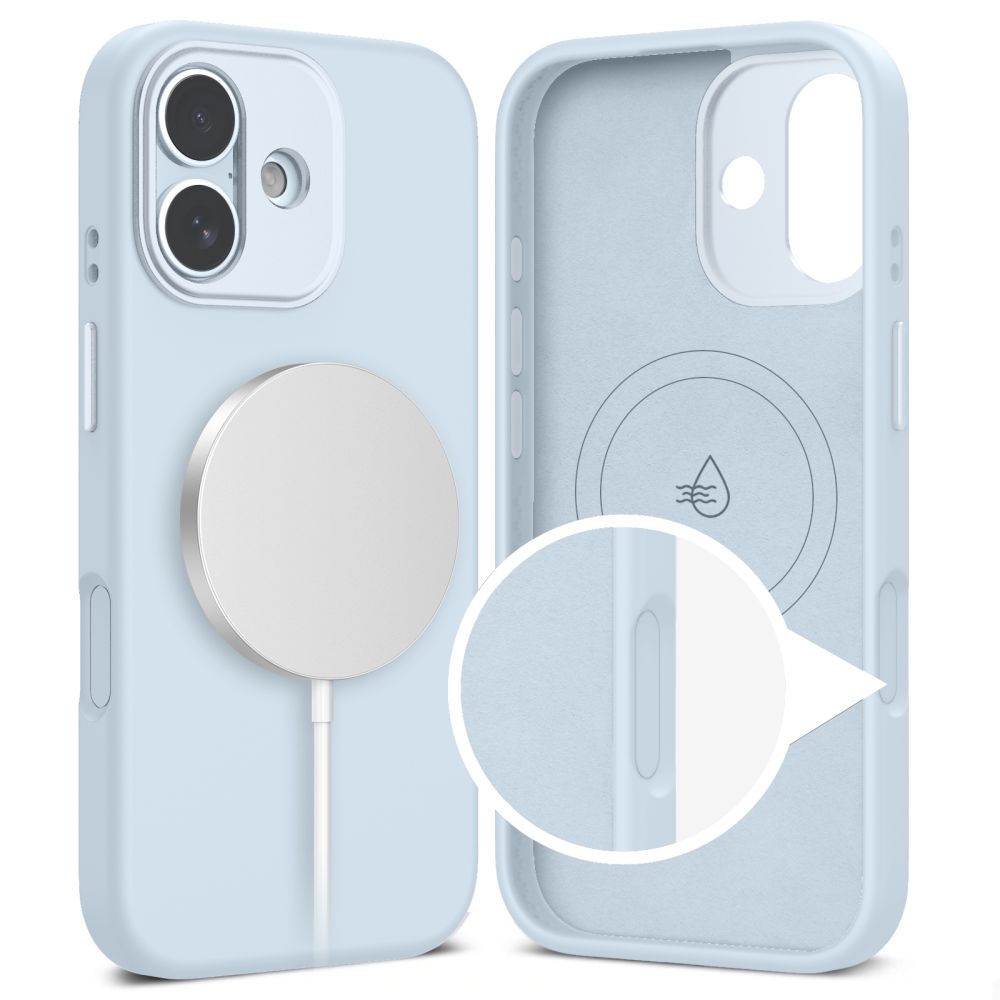 Dėklas Tech-Protect Uniq MagSafe iPhone 17, pilkai melsvas