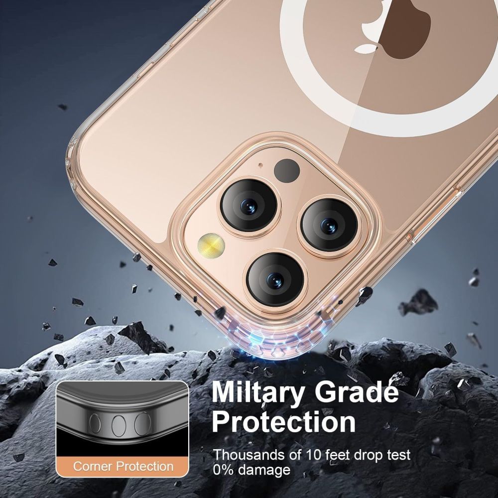 Dėklas Tech-Protect TP Flex MagSafe iPhone 16 Pro Max, skaidrus