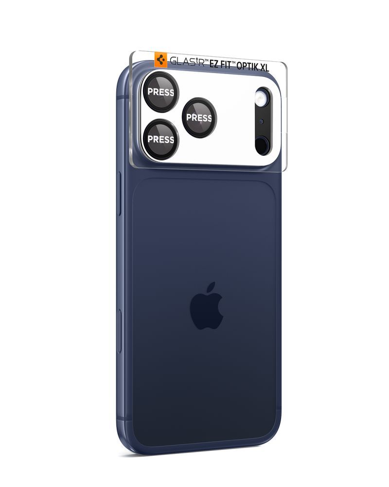 Kameros apsauginis stiklas Spigen Optik Pro XL EZ Fit iPhone 17 Pro Max, juodas