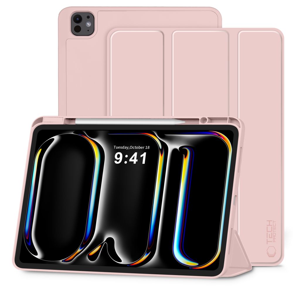 Dėklas Tech-Protect SmartCase Pen iPad Pro 13" 7/8 gen. (2024-2025), rožinis