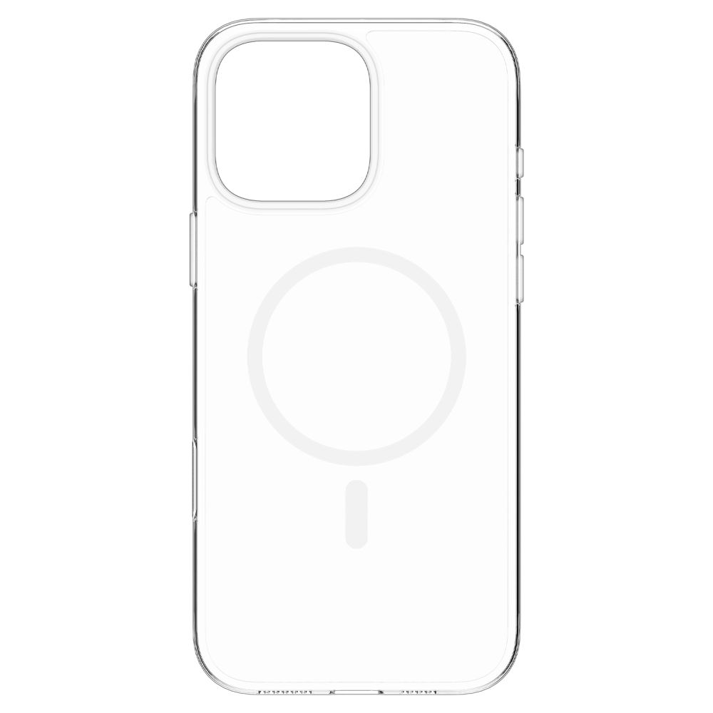 Dėklas Spigen Thin Fit T Mag MagSafe iPhone 16 Pro Max, skaidrus/baltas