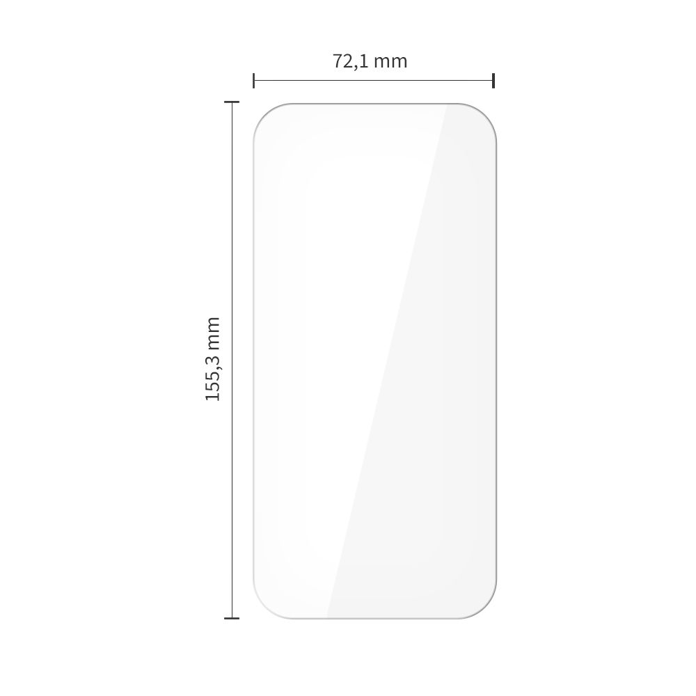 Apsauginis stiklas Tech-Protect Bundle iPhone 15 Pro Max, 10 vnt., skaidrus
