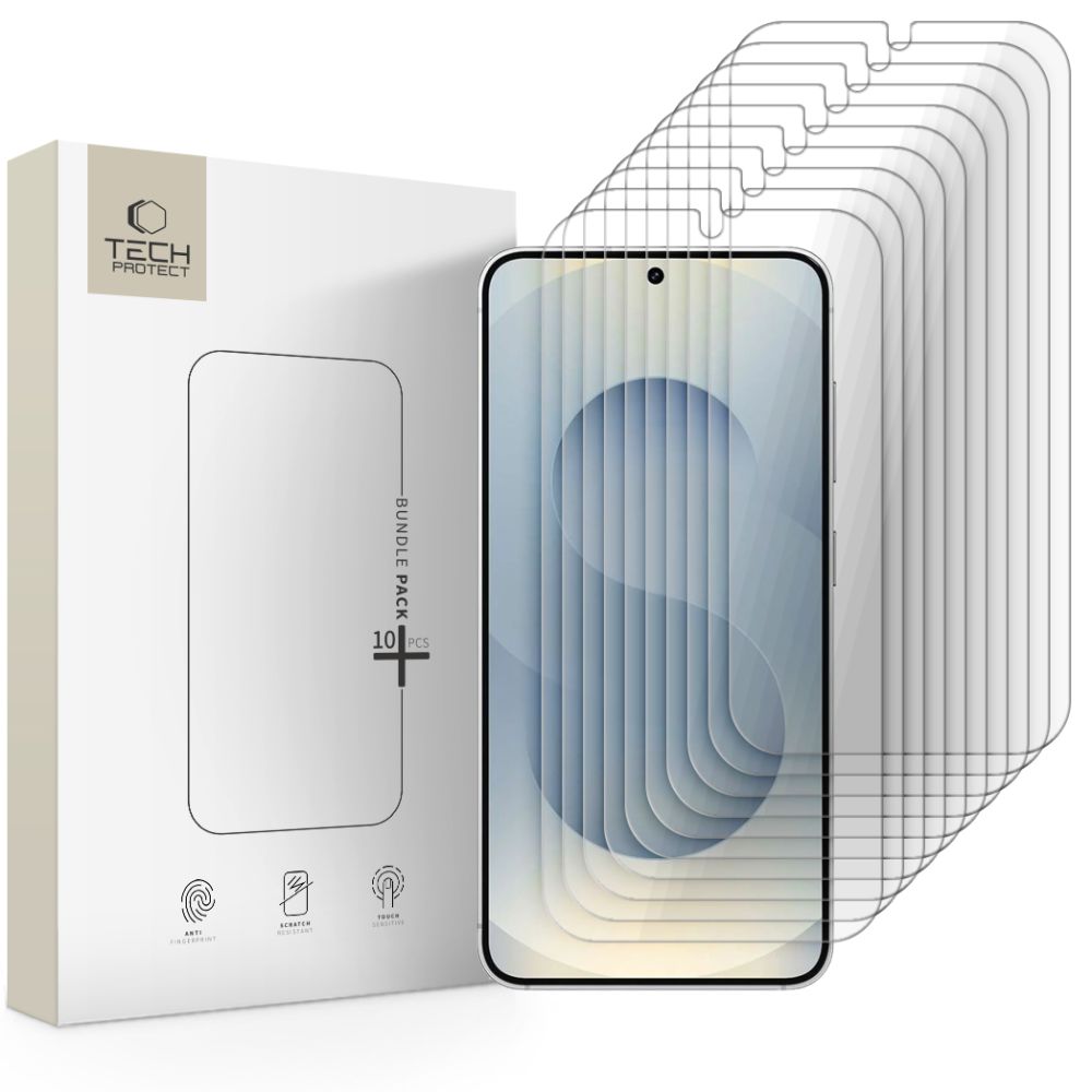 Apsauginis stiklas Tech-Protect Bundle Galaxy S24 / S25, 10 vnt., skaidrus