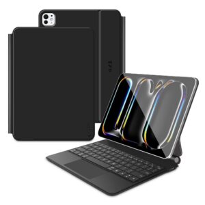 Dėklas su klaviatūra Tech-Protect SmartCase Magnetic iPad Pro 13 7/8 (2024-2025), juodas