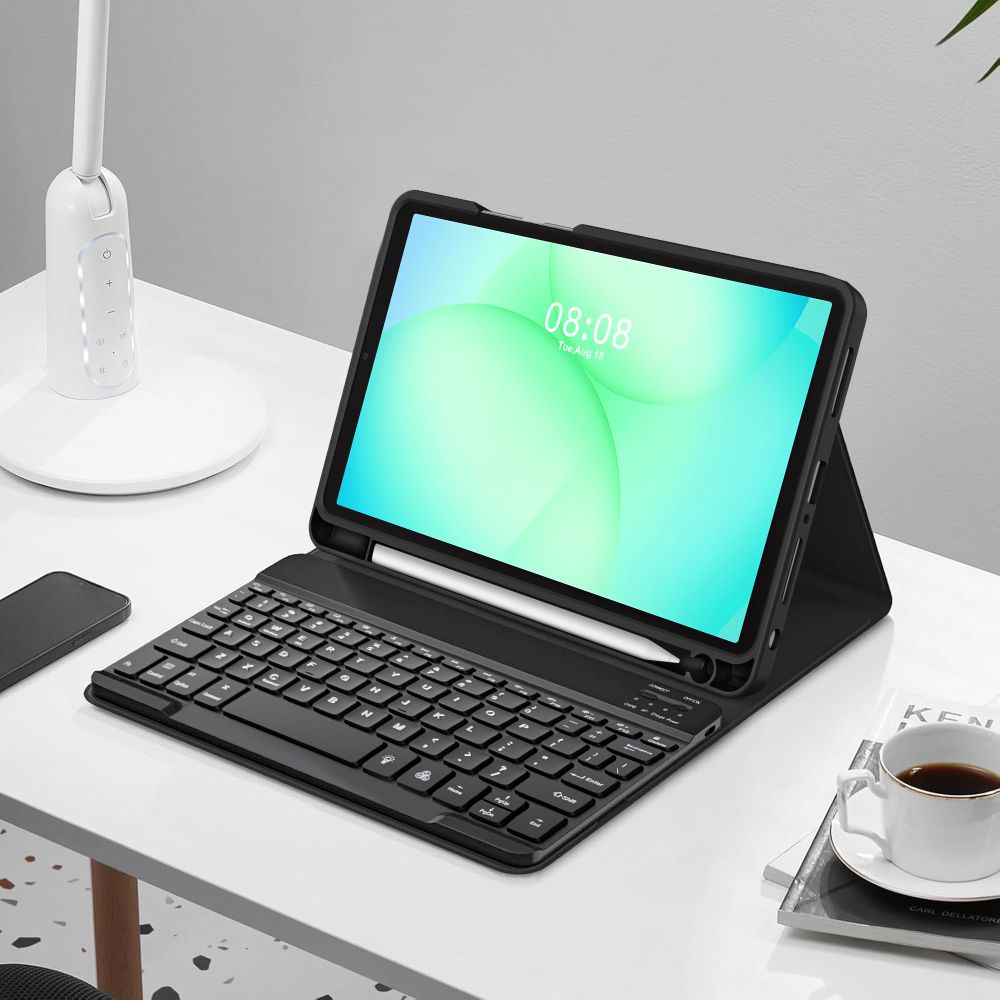Dėklas su klaviatūra Tech-Protect SC Pen, Samsung Galaxy Tab A9+ / A11+ 11.0, juodas