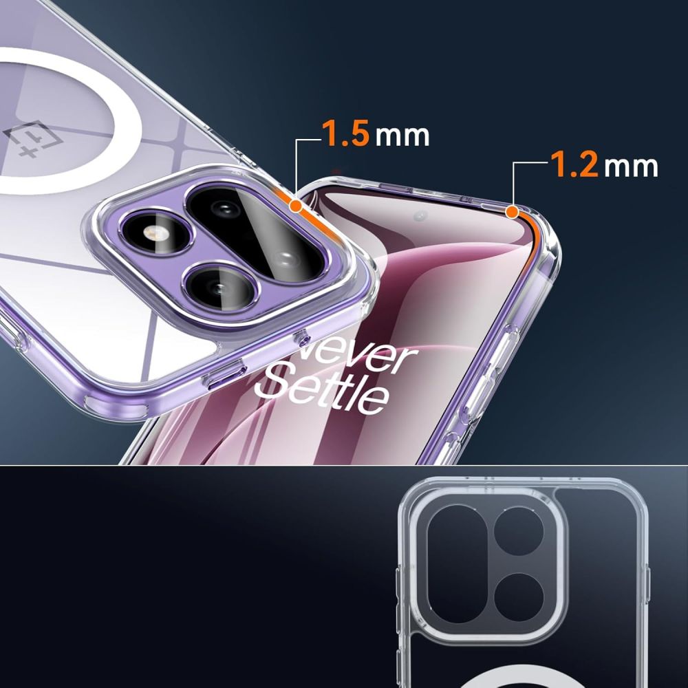 Dėklas Tech-Protect Flexair Hybrid MagSafe OnePlus 15, skaidrus