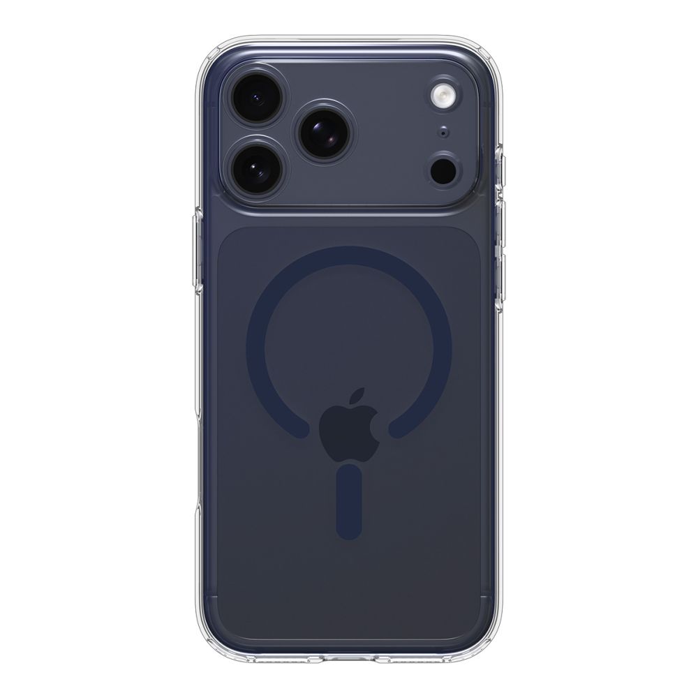 Dėklas Spigen Ultra Hybrid Mag MagSafe iPhone 17 Pro, skaidrus/tamsiai mėlynas