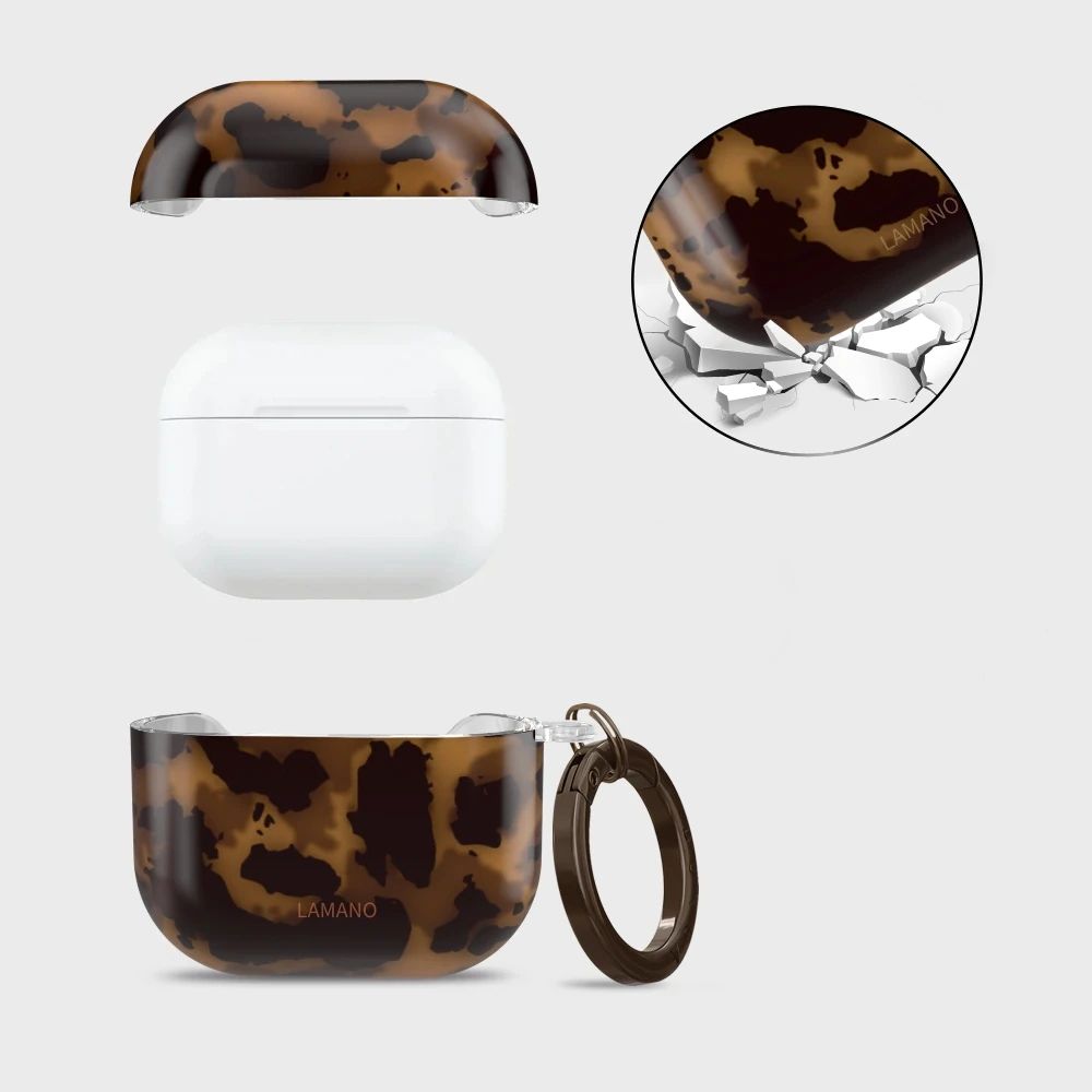 Dėklas Tech-Protect Lamano Apple AirPods 4, panteros raštas