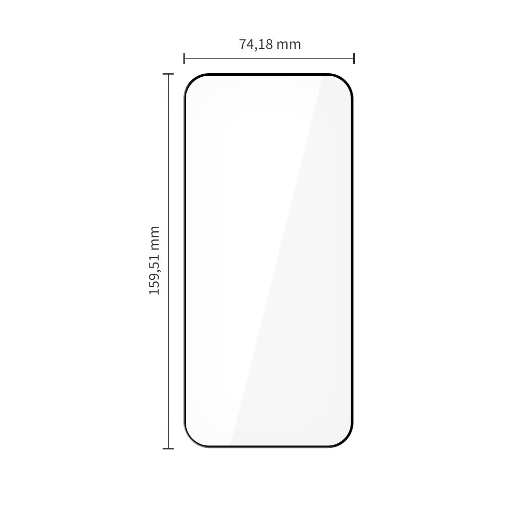 Apsauginis stiklas Tech-Protect Glass Fit+ Xiaomi Poco F8 Ultra, 2 vnt., juodas