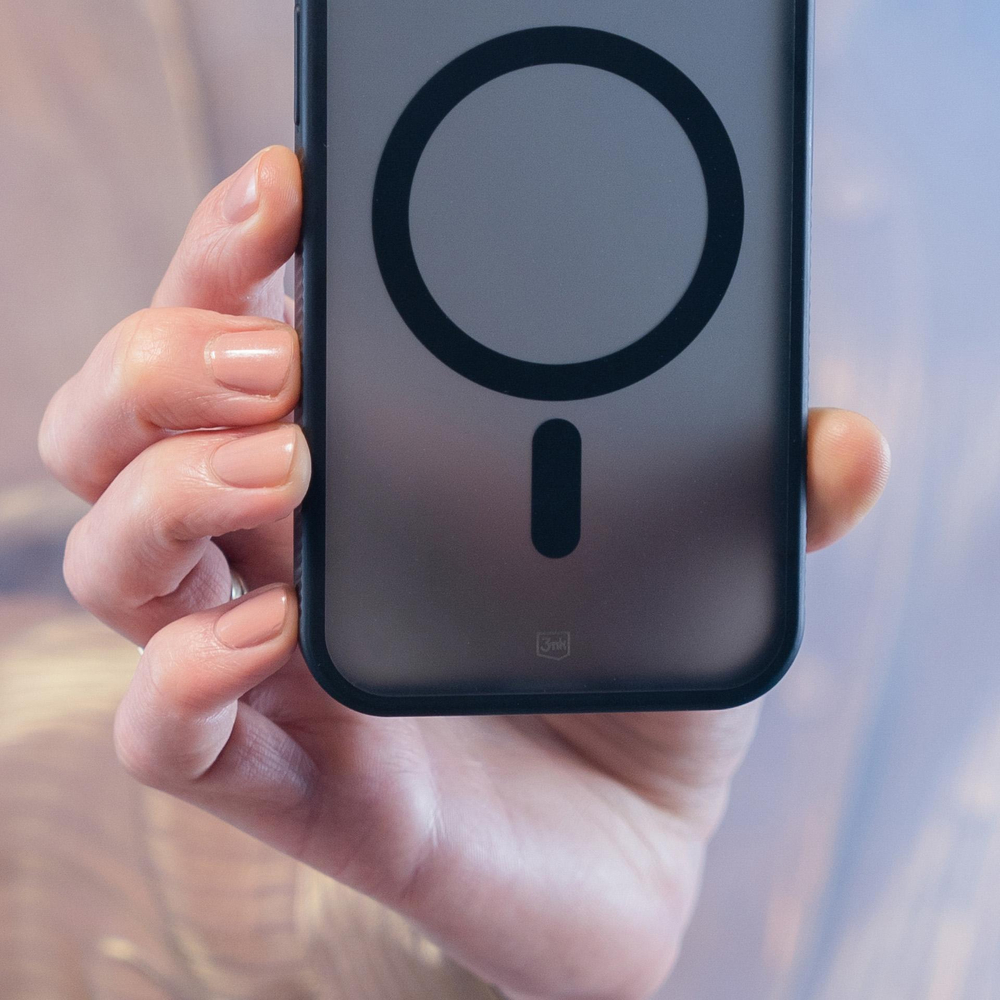 3mk Smoke MagCase, skirtas Samsung Galaxy A37 – pilkai permatomas