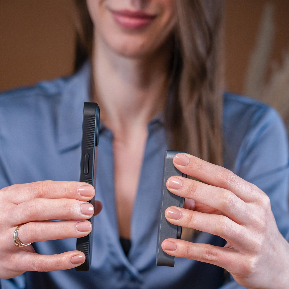 3mk Smoke MagCase, skirtas Samsung Galaxy A57 – pilkai permatomas