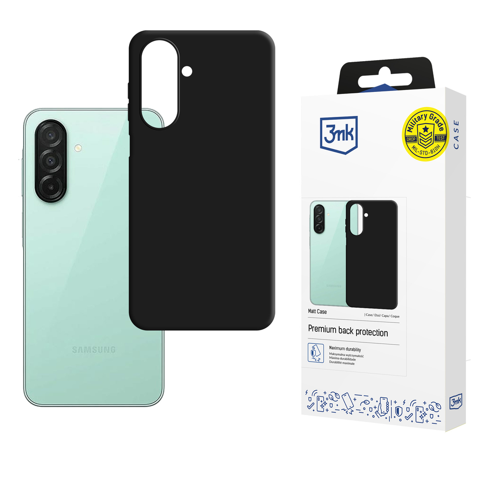 3mk Matt Case Samsung Galaxy A27 5G - matinis juodas