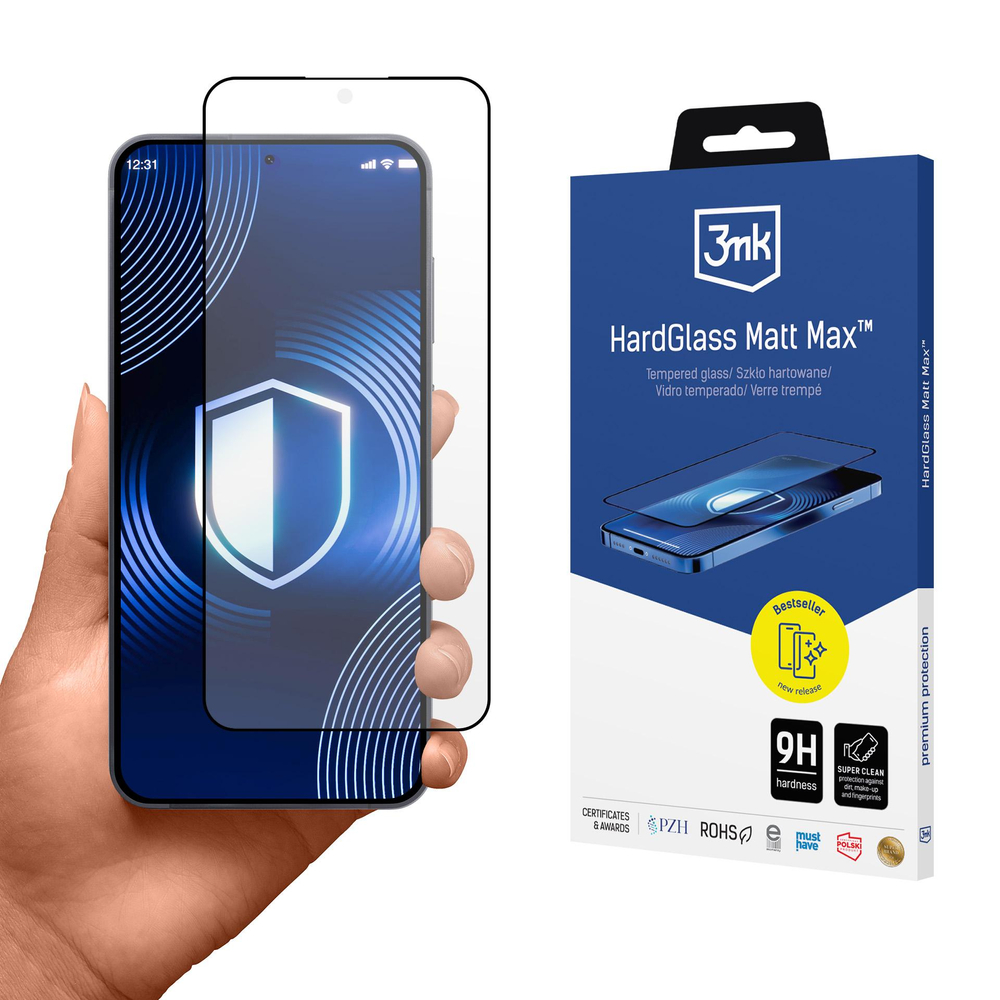 3mk HardGlass Matt Max grūdintas stiklas, skirtas Samsung Galaxy S26+