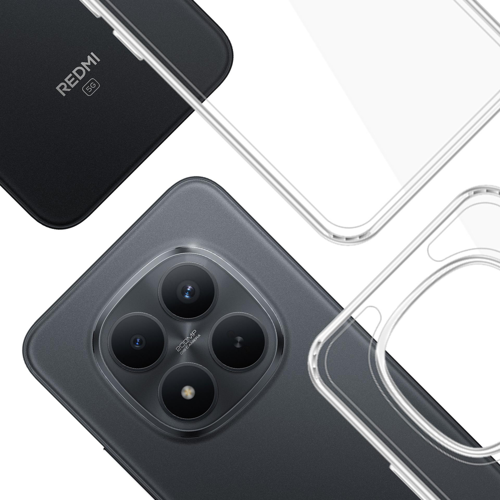 3mk Šarvų dėklas, skirtas Xiaomi Redmi Note 15 Pro+ 5G – skaidrus
