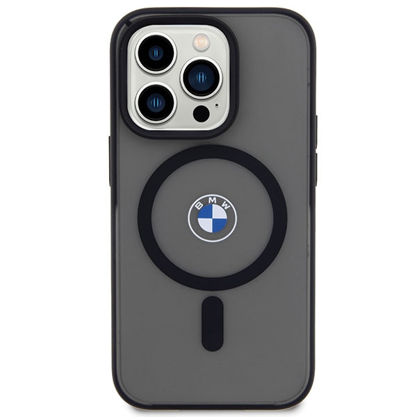 BMW Signature MagSafe dėklas iPhone 14 Pro Max – juodas