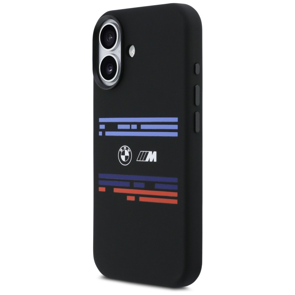 BMW M silikoninis MagSafe dėklas iPhone 17 – juodas