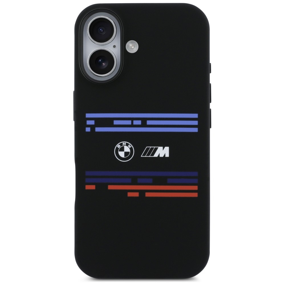 BMW M silikoninis MagSafe dėklas iPhone 17 – juodas