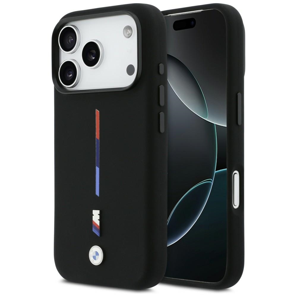 BMW MagSafe silikoninis dėklas iPhone 17 Pro – juodas