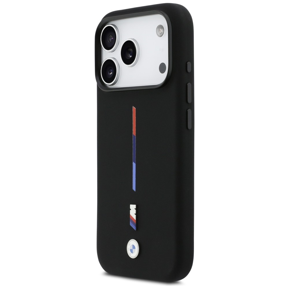 BMW MagSafe silikoninis dėklas iPhone 17 Pro – juodas