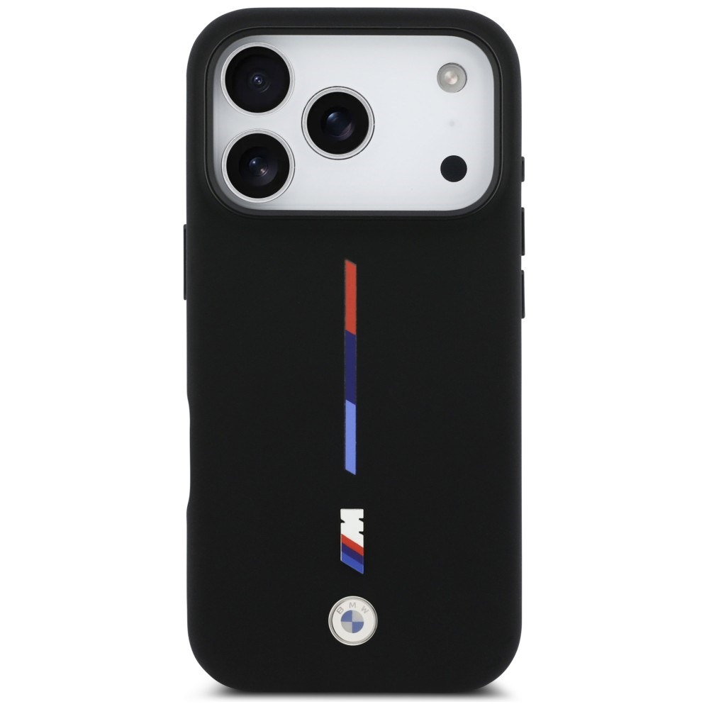 BMW MagSafe silikoninis dėklas iPhone 17 Pro – juodas