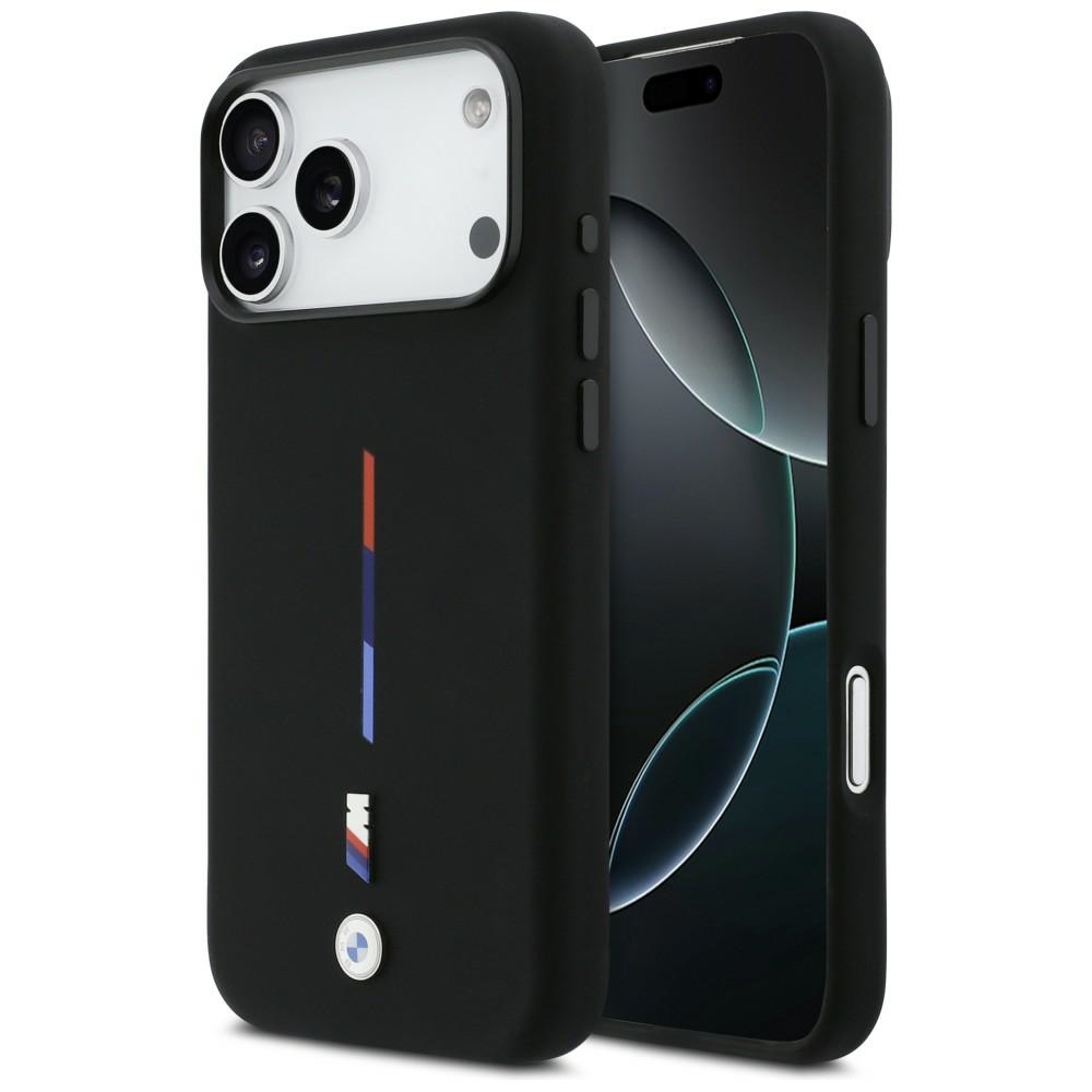 BMW M MagSafe silikoninis dėklas iPhone 17 Pro Max – juodas