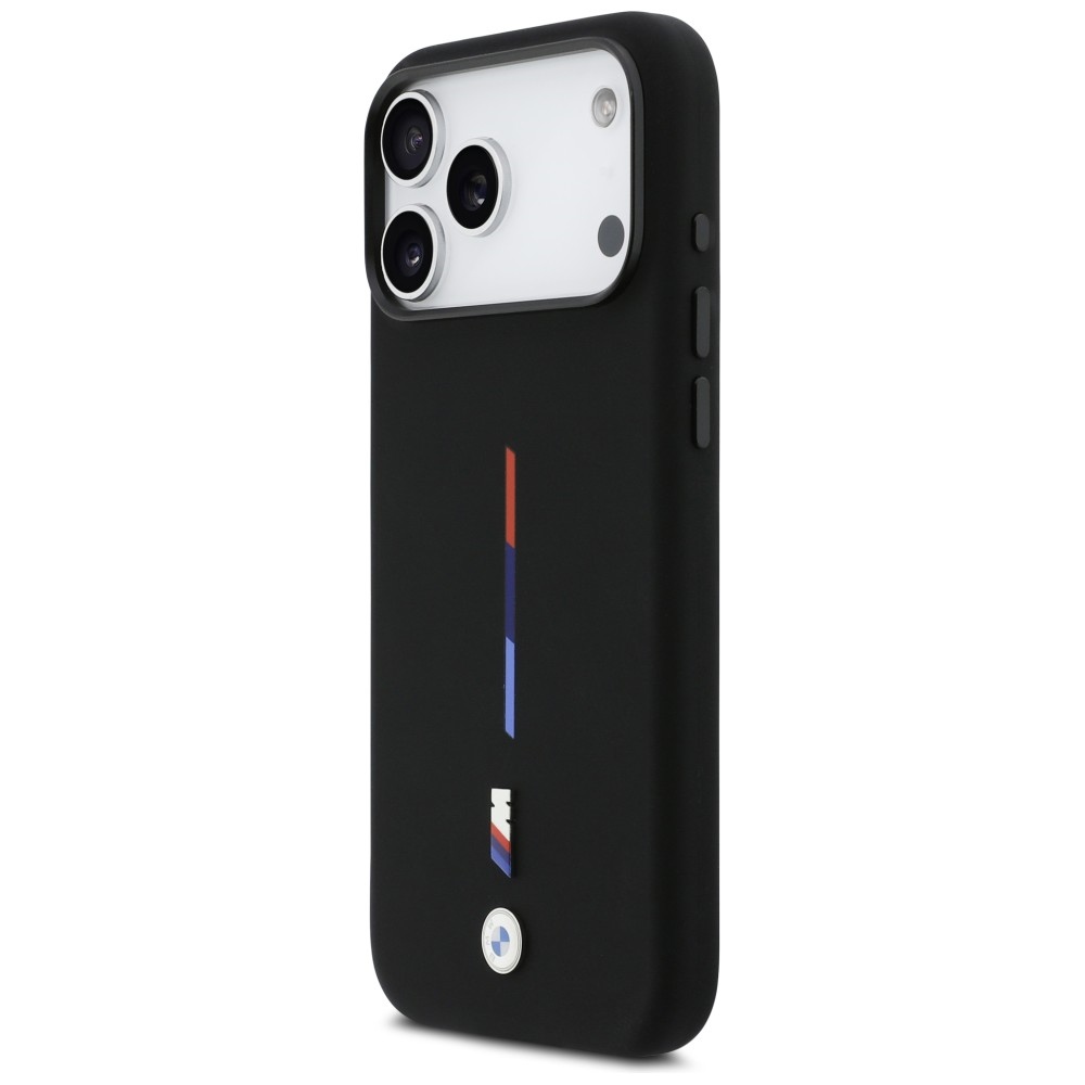 BMW M MagSafe silikoninis dėklas iPhone 17 Pro Max – juodas