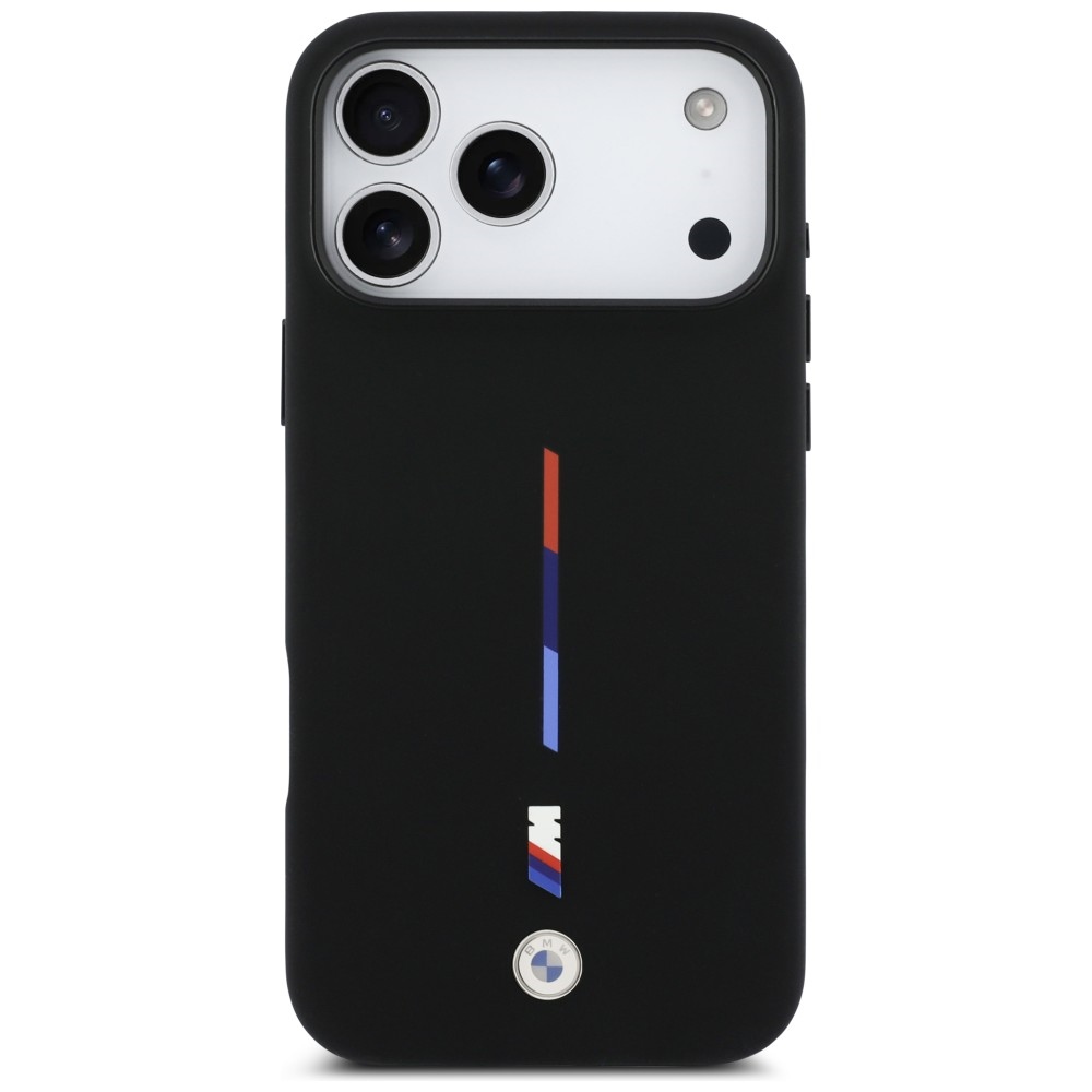 BMW M MagSafe silikoninis dėklas iPhone 17 Pro Max – juodas